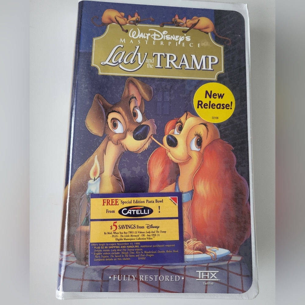 Lady and the Tramp VHS NWT